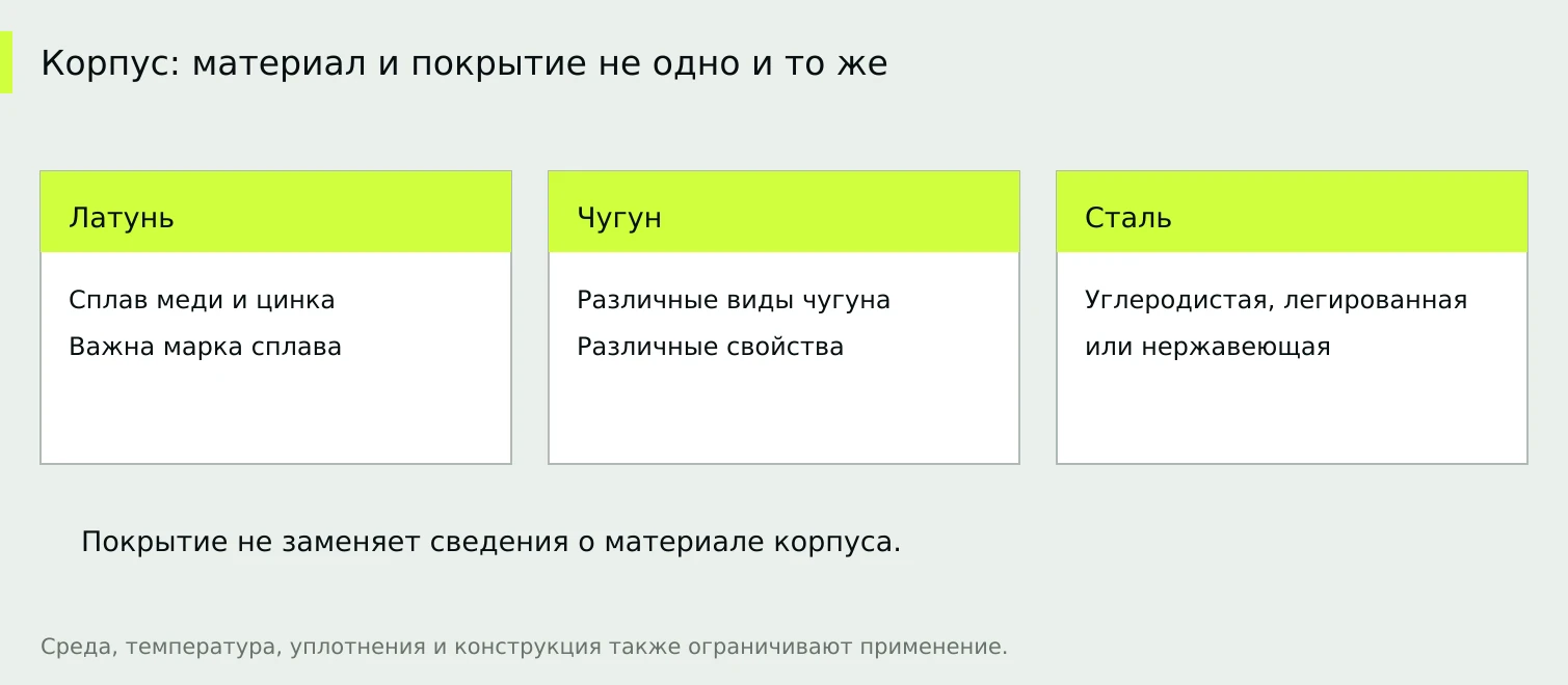 Название металла не заменяет характеристики конкретной арматуры.
